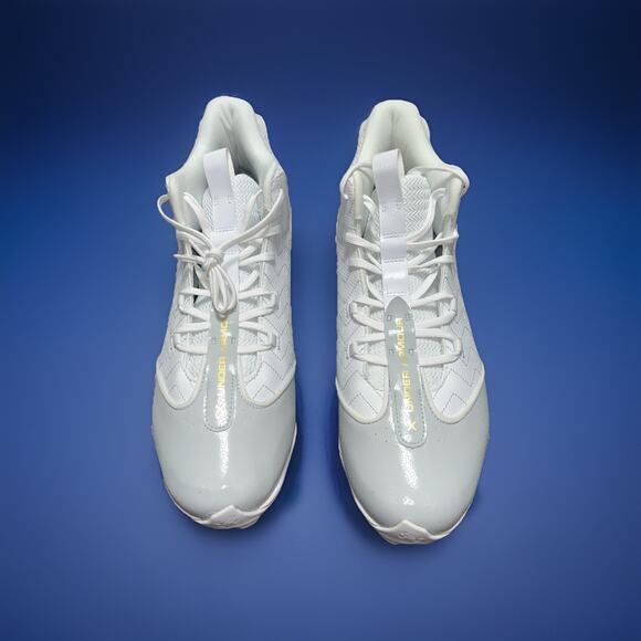 Under Armour Men's Harper 9 RM Baseball Cleats Size 14 White/Gold - Picture 2 of 7